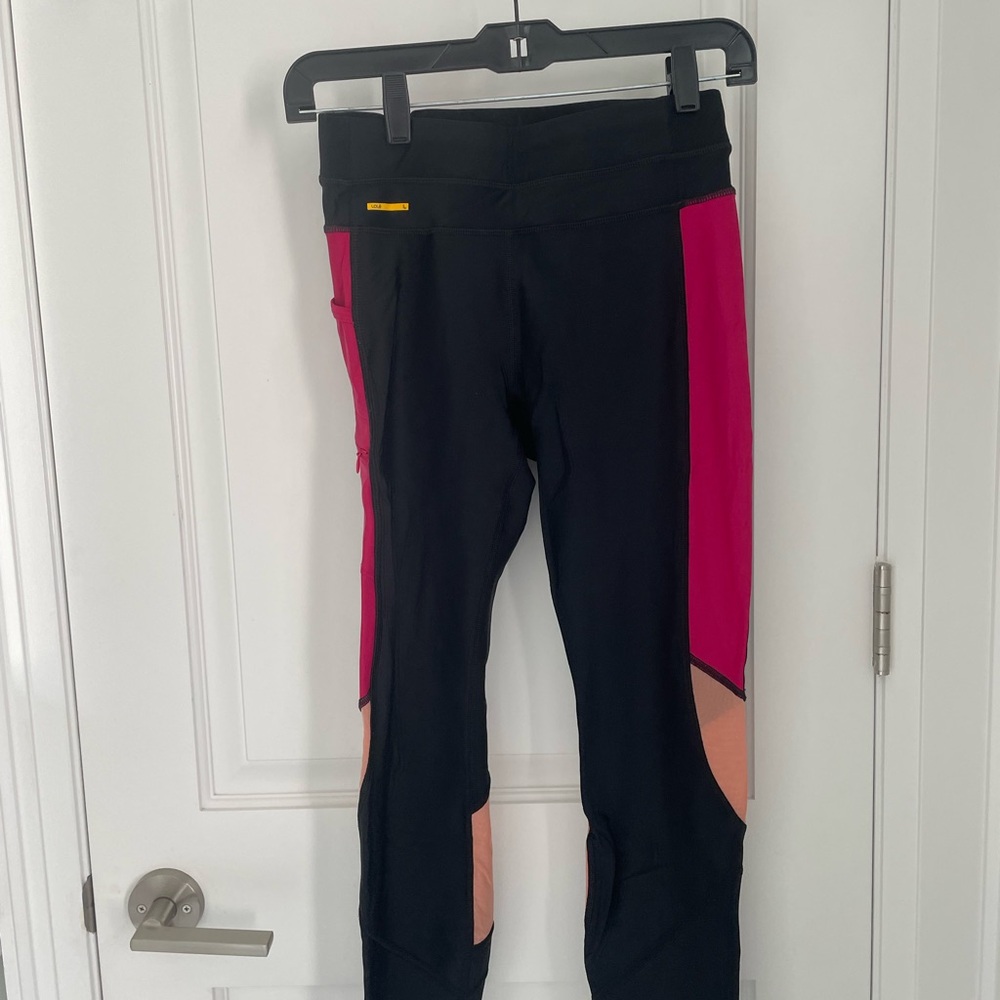 Lole Black and Pink Athletic Leggings
